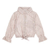 Meisjes Blouse ls van Koko Noko in de kleur Dusty pink in maat 128.