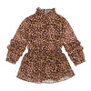 Meisjes Dress ls van Koko Noko in de kleur Dusty pink in maat 128.