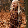 Meisjes Dress ls van Koko Noko in de kleur Dusty pink in maat 128.