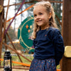 Meisjes Sweater ls with crewneck van Koko Noko in de kleur Navy in maat 128.