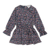 Meisjes Dress ls van Koko Noko in de kleur Navy in maat 128.