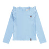 Meisjes T-shirt ls van Koko Noko in de kleur Blue in maat 128.