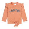 Meisjes T-shirt ls van Koko Noko in de kleur Rust in maat 128.