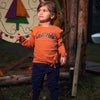 Meisjes T-shirt ls van Koko Noko in de kleur Rust in maat 128.