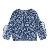 Meisjes Blouse ls van Koko Noko in de kleur Navy in maat 128.