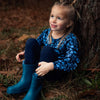 Meisjes Blouse ls van Koko Noko in de kleur Navy in maat 128.