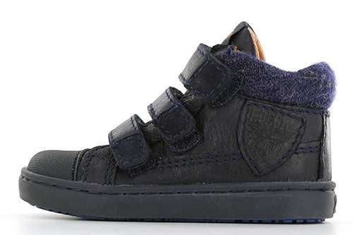 Shoesme Shoesme halfhoge klittenbandbootie blauw
