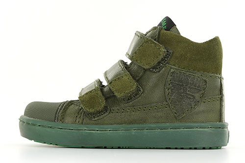 Shoesme Shoesme halfhoge klittenbandbootie groen