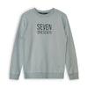 Jongens Round neck sweater van SevenOneSeven in de kleur Stone Grey in maat 170-176.