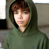 Jongens Hooded sweater van SevenOneSeven in de kleur Khaki Green in maat 170-176.
