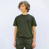 Jongens T-shirt short sleeves van SevenOneSeven in de kleur Khaki Green in maat 170-176.