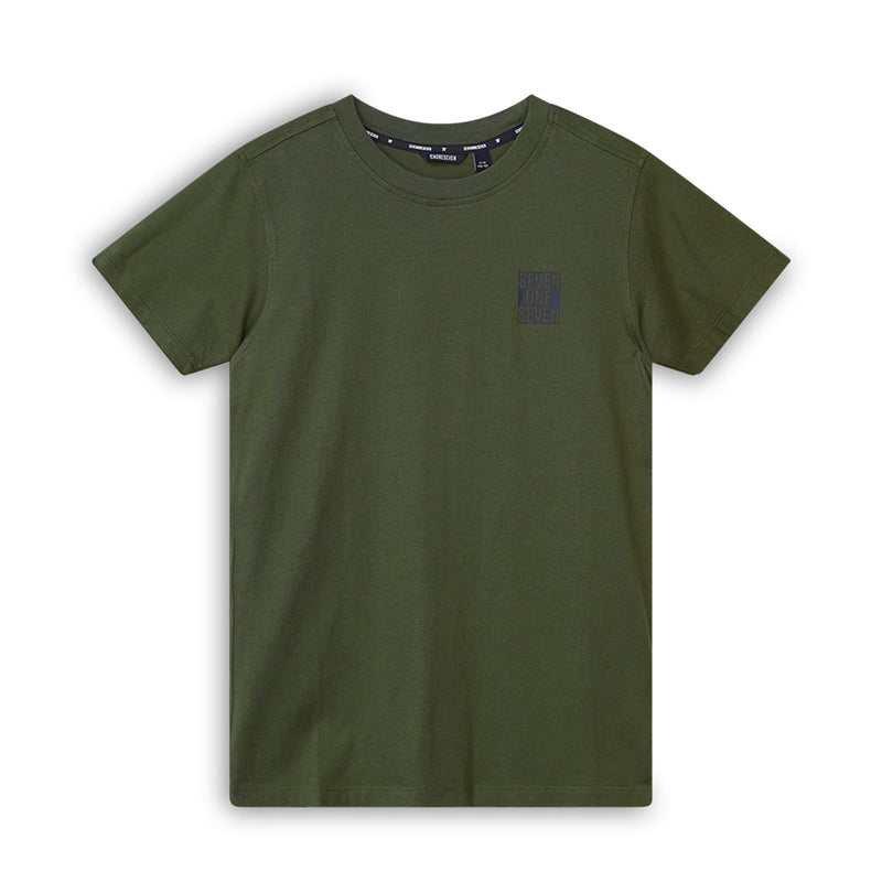 Jongens T-shirt short sleeves van SevenOneSeven in de kleur Khaki Green in maat 170-176.