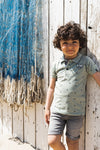 Jongens Jeans shorts van Koko Noko in de kleur Grey jeans in maat 128.