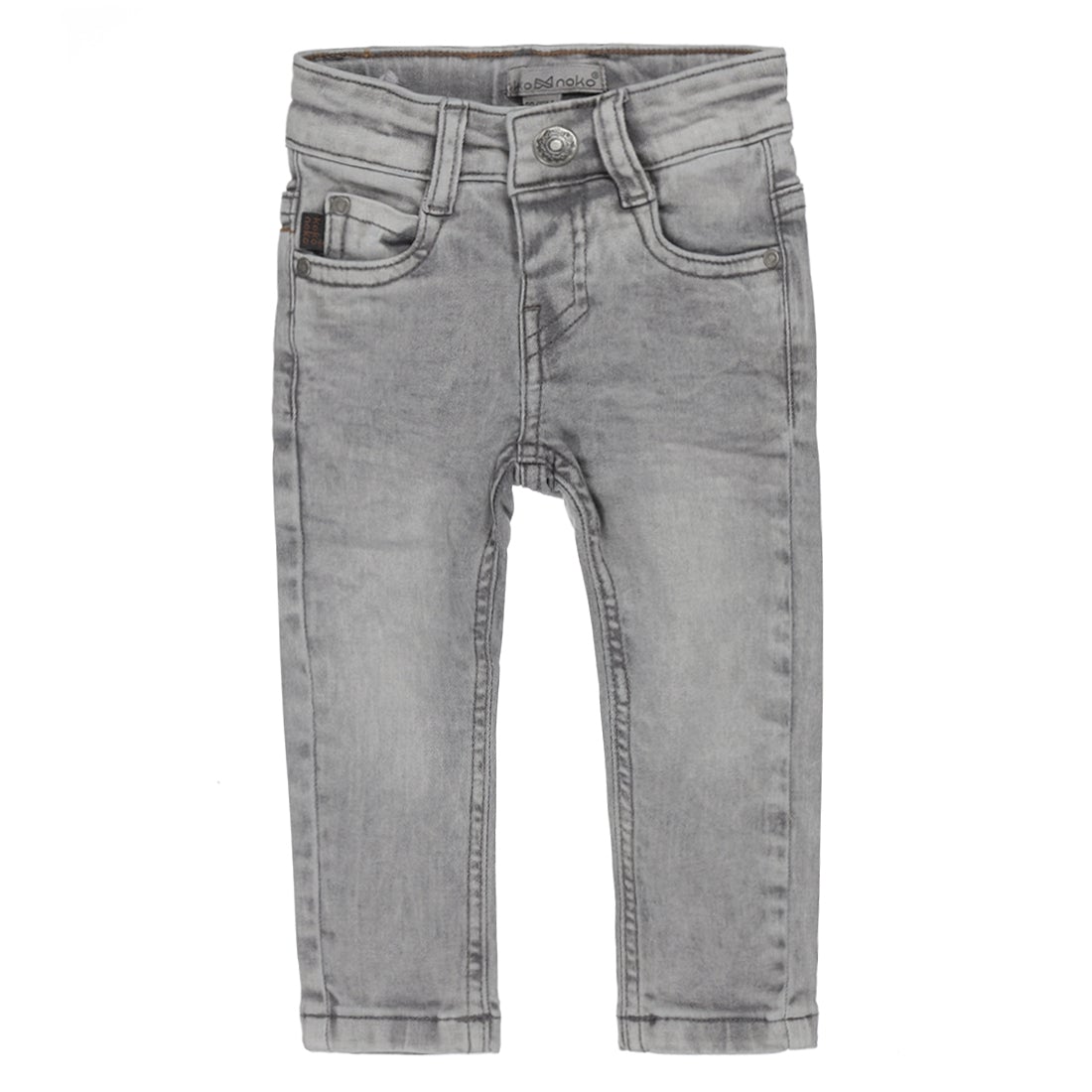 Jongens Jeans van Koko Noko in de kleur Grey jeans in maat 128.