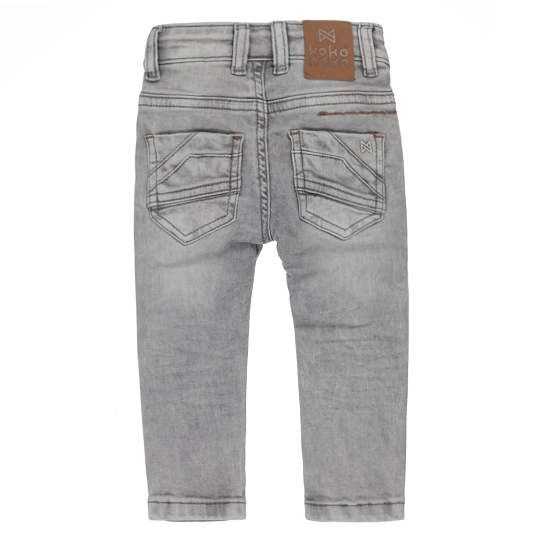 Jongens Jeans van Koko Noko in de kleur Grey jeans in maat 128.