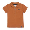 Jongens Polo ss van Koko Noko in de kleur Camel in maat 128.