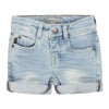 Jongens Jeans shorts van Koko Noko in de kleur Blue jeans in maat 128.