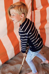 Jongens Jeans van Koko Noko in de kleur Blue jeans in maat 128.