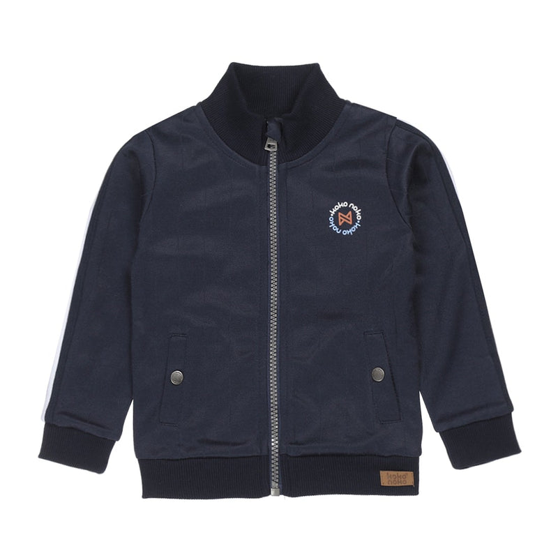 Jongens Cardigan van Koko Noko in de kleur Navy in maat 128.