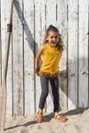 Meisjes Trousers van Koko Noko in de kleur Grey in maat 128.