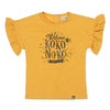 Meisjes T-shirt ss van Koko Noko in de kleur Ochre in maat 128.