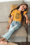 Meisjes T-shirt ss van Koko Noko in de kleur Ochre in maat 128.