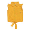 Meisjes Blouse ss van Koko Noko in de kleur Ochre in maat 128.
