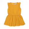 Meisjes Dress ss van Koko Noko in de kleur Ochre in maat 128.