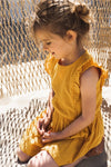 Meisjes Dress ss van Koko Noko in de kleur Ochre in maat 128.
