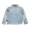 Meisjes Jacket van Koko Noko in de kleur Blue jeans in maat 128.