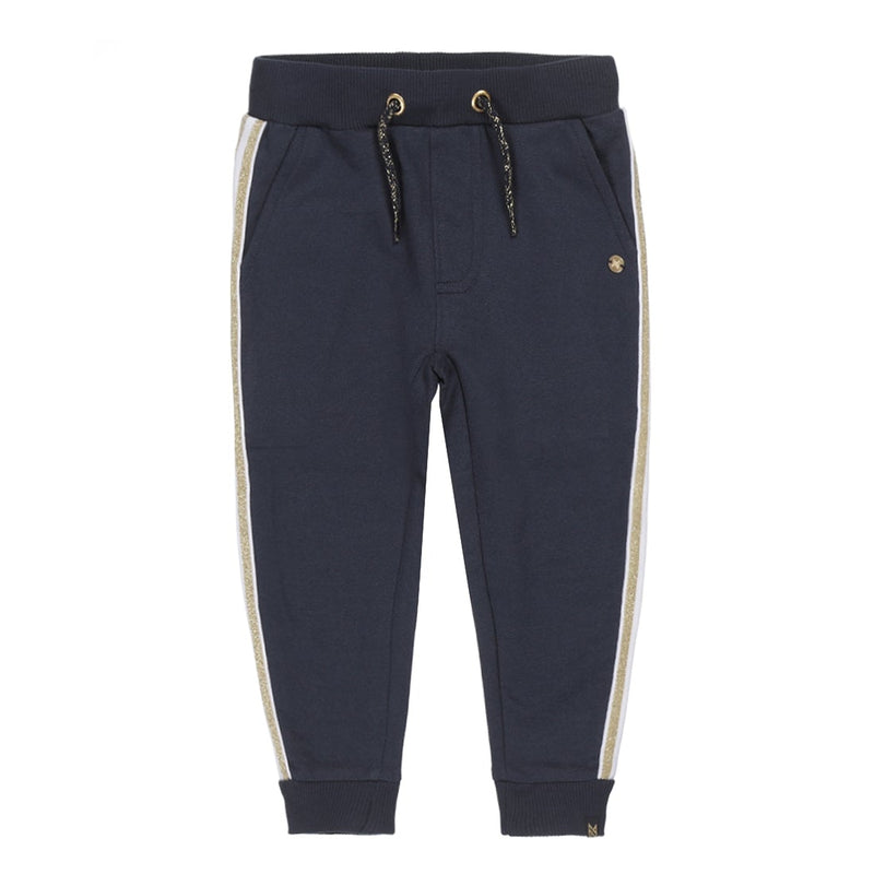 Meisjes Jogging trousers van Koko Noko in de kleur Navy in maat 128.