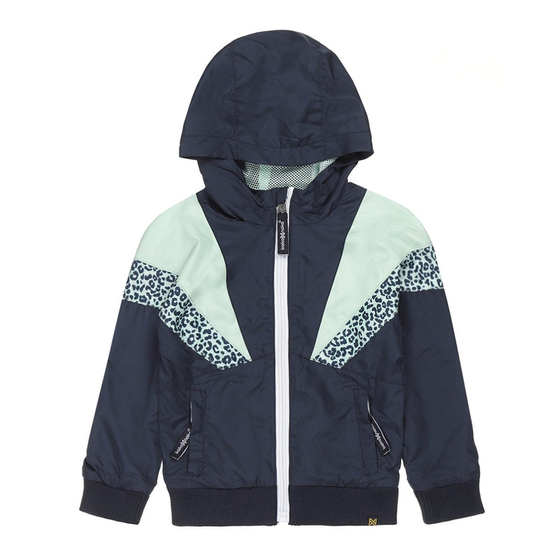 Meisjes Jacket van Koko Noko in de kleur Navy in maat 128.