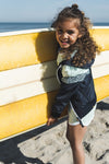 Meisjes Jacket van Koko Noko in de kleur Navy in maat 128.