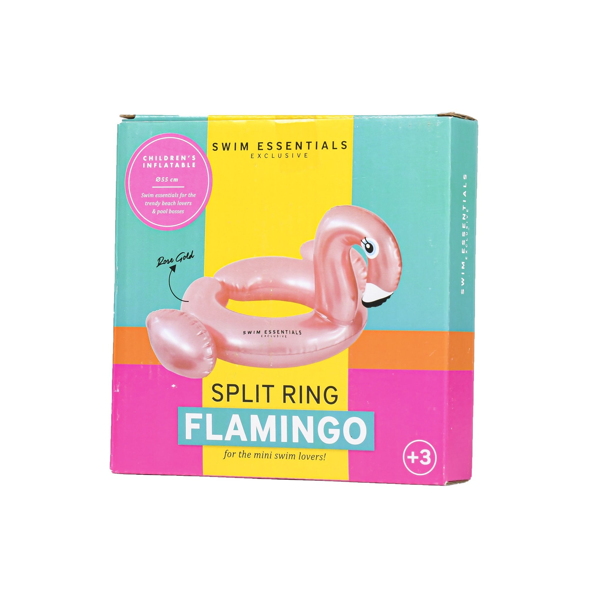 Swim Essentials - Rose gouden flamingo zwemband