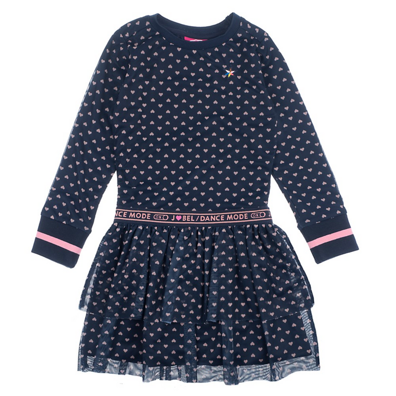 Meisjes Jurk AOP / tule - Pret-A-Party van Jubel in de kleur Blauw in maat 140.