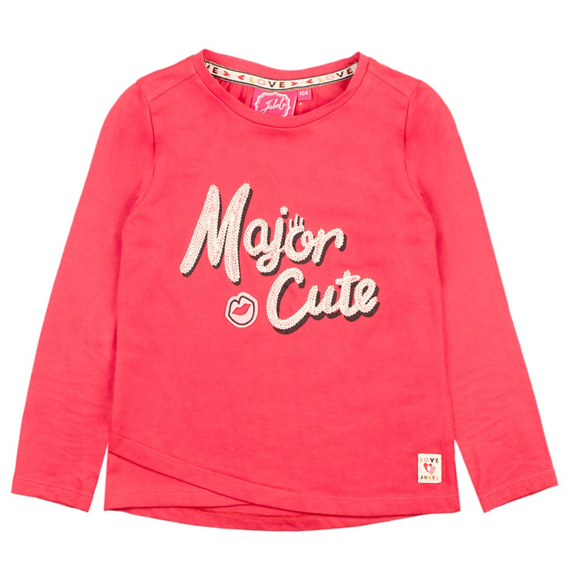 Meisjes Longsleeve Major - Bittersweet van Jubel in de kleur Oranje in maat 140.
