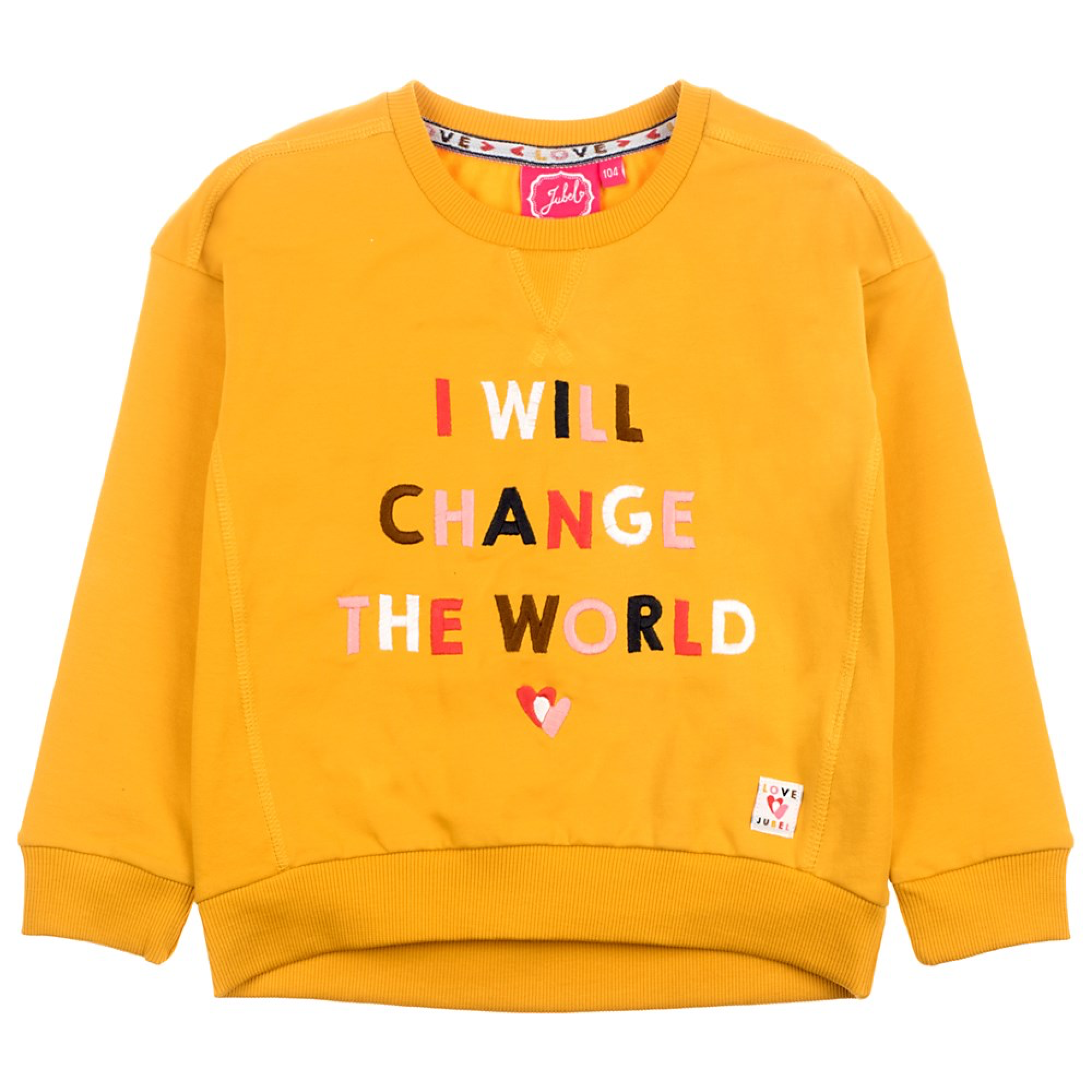 Meisjes Sweater Change - Bittersweet van Jubel in de kleur Geel in maat 140.