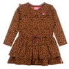 Meisjes Jurk AOP - Animal Attitude van Jubel in de kleur Bruin in maat 140.