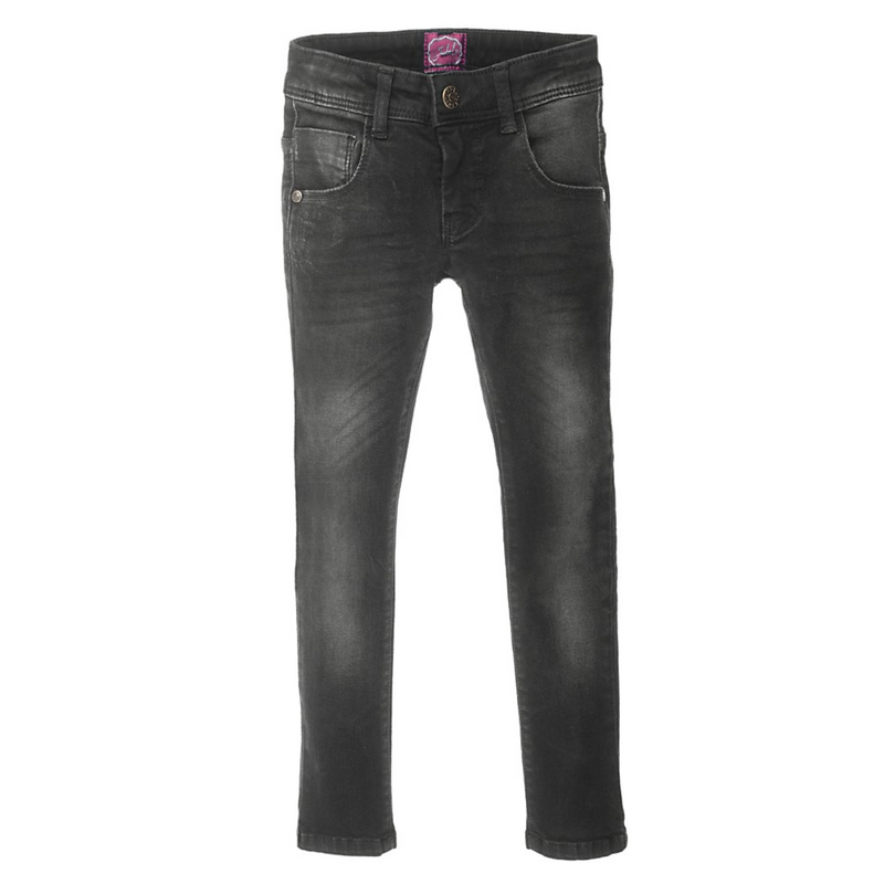 Meisjes Slim fit - Winter Denims van Jubel in de kleur Zwart in maat 128.