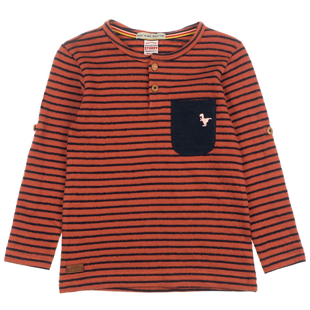 Sturdy Longsleeve streep - Dino-mite