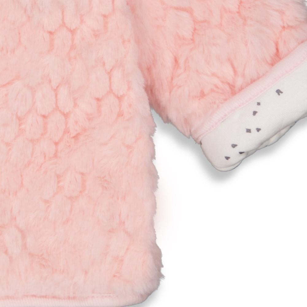 Babys Omkeerbaar jasje met capuchon - Cutest Thing Ever van Feetje in de kleur Roze in maat 62.