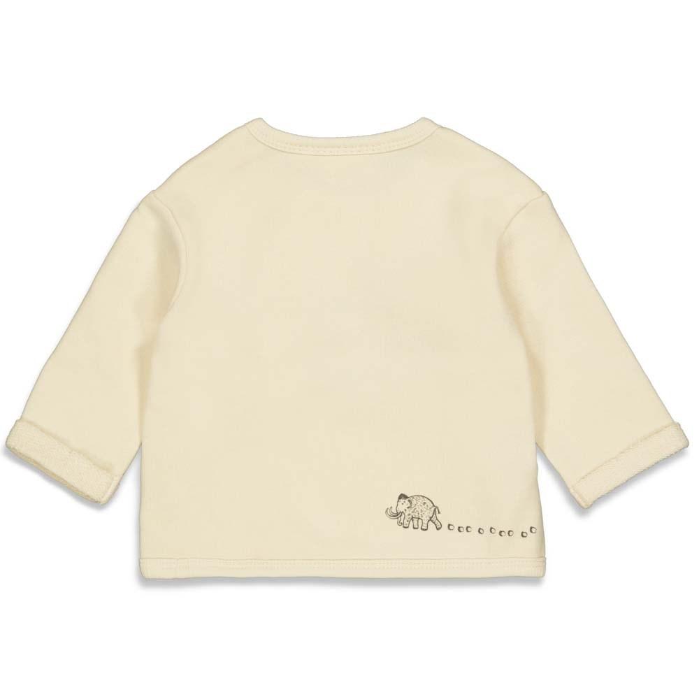 Babys Sweater - Cool Adventure van Feetje in de kleur Offwhite in maat 86.