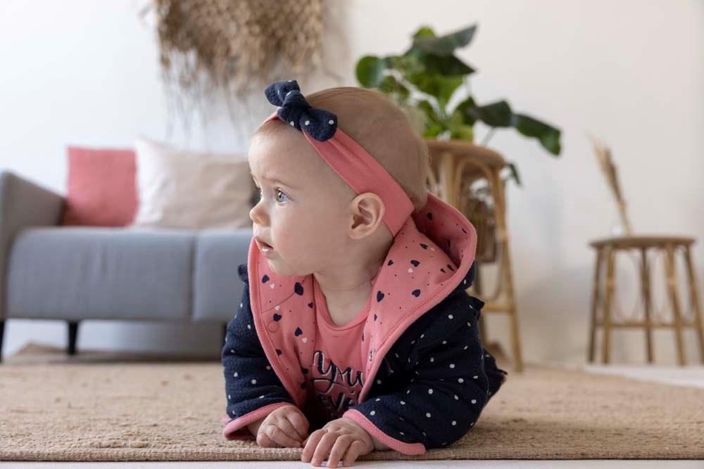 Babys Haarband - Sweetheart van Feetje in de kleur Roze in maat 2.