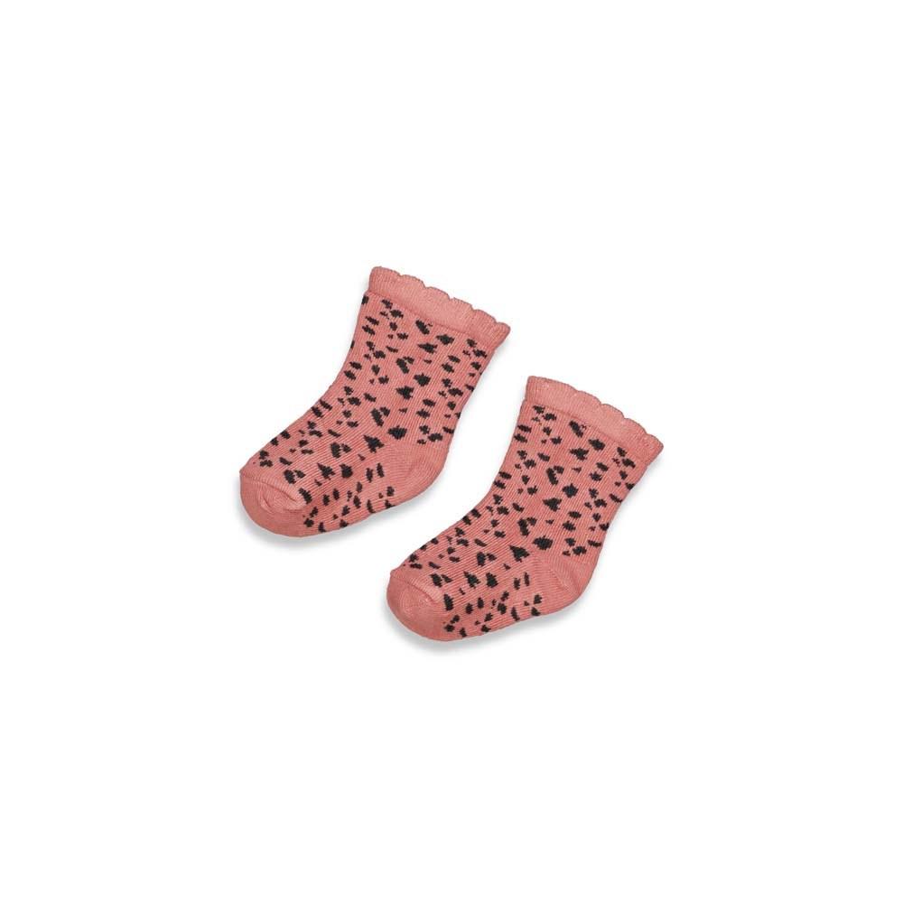 Babys Sok - Full Of Love van Feetje in de kleur Terra Pink in maat 62.