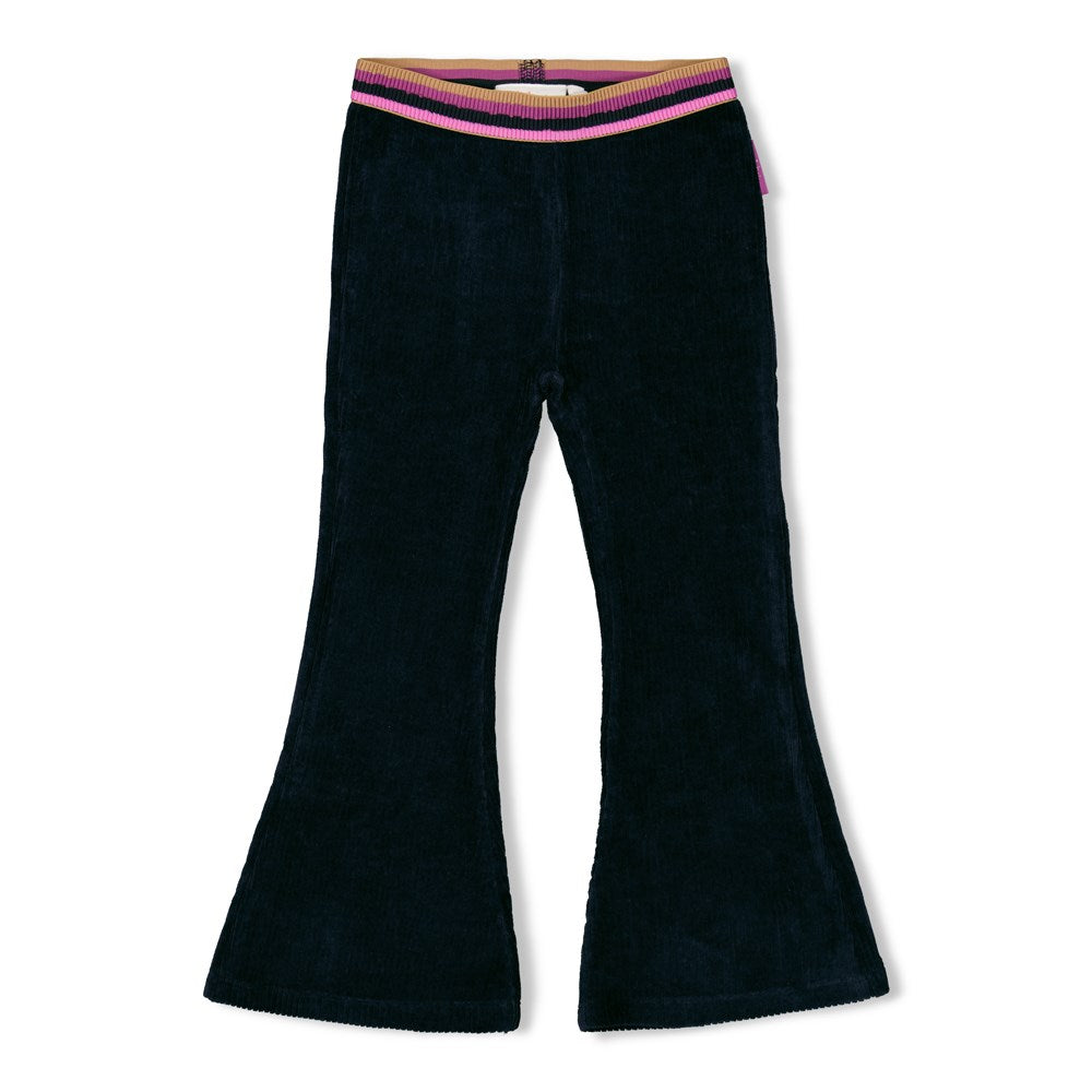 Jubel Flared broek rib - Flowers For Life