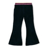 Meisjes Flared broek rib - Flowers For Life van Jubel in de kleur Marine in maat 128.