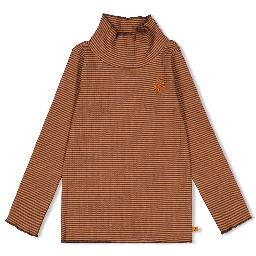 Jubel Longsleeve Turtle Neck streep - Color Me Panther