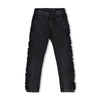Meisjes Skinny jeans ruches - Winter Denim van  in de kleur Black Denim in maat 128.