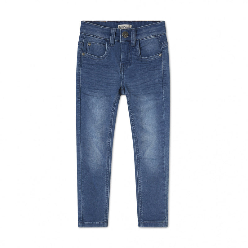 Meisjes Boys Novan jeans knit van  in de kleur Blue jeans in maat 98/104.