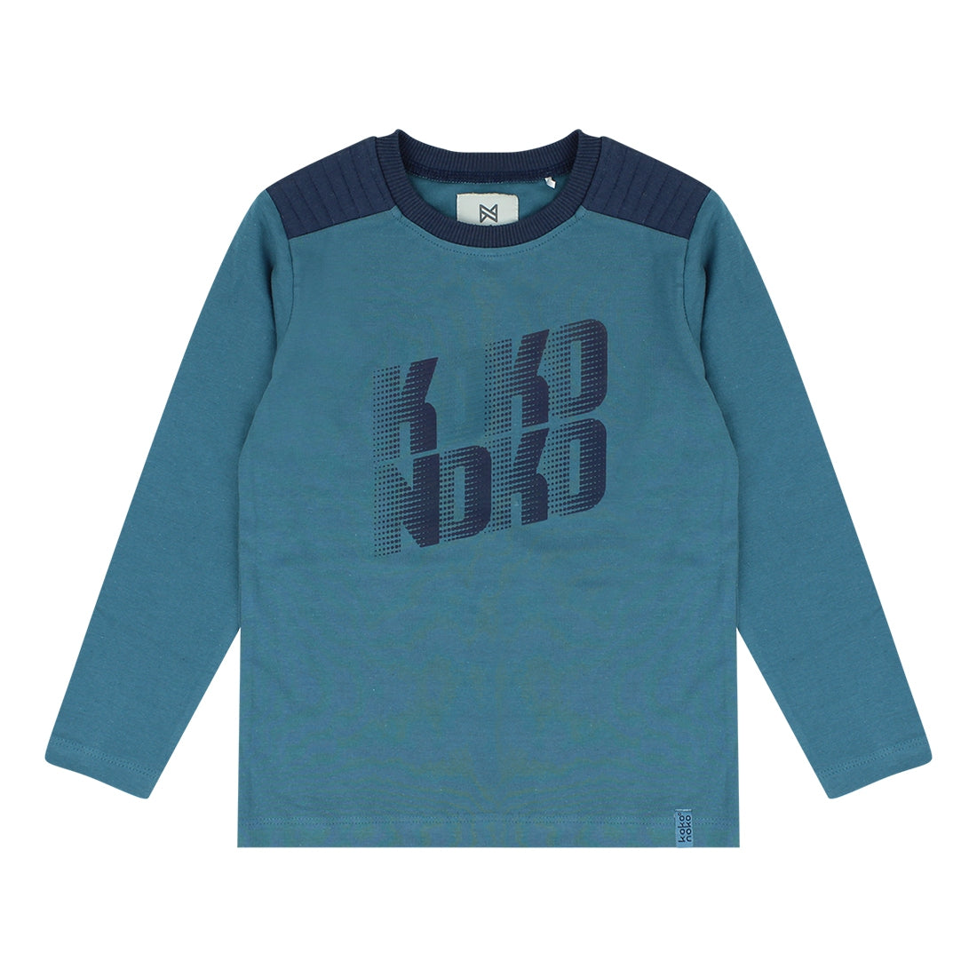 Jongens T-shirt longsleeve van Koko Noko in de kleur Blue in maat 128.
